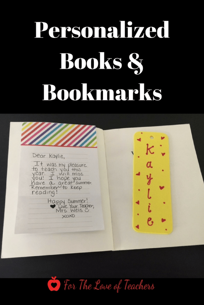 Personalize It! Meaningful End of Year Gifts For Your Students For