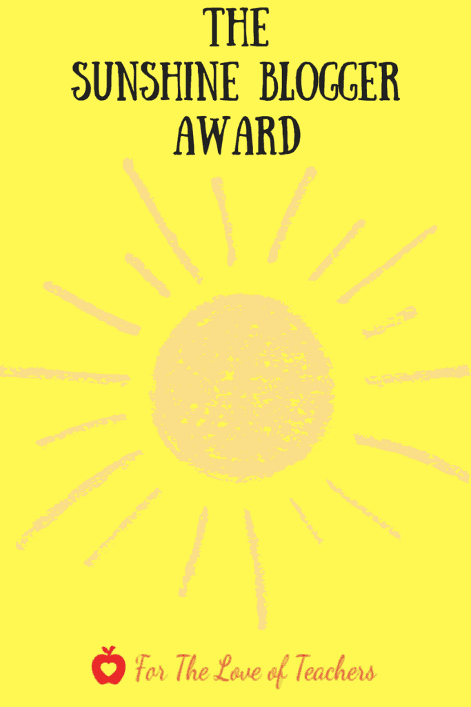 the sunshine blogger award