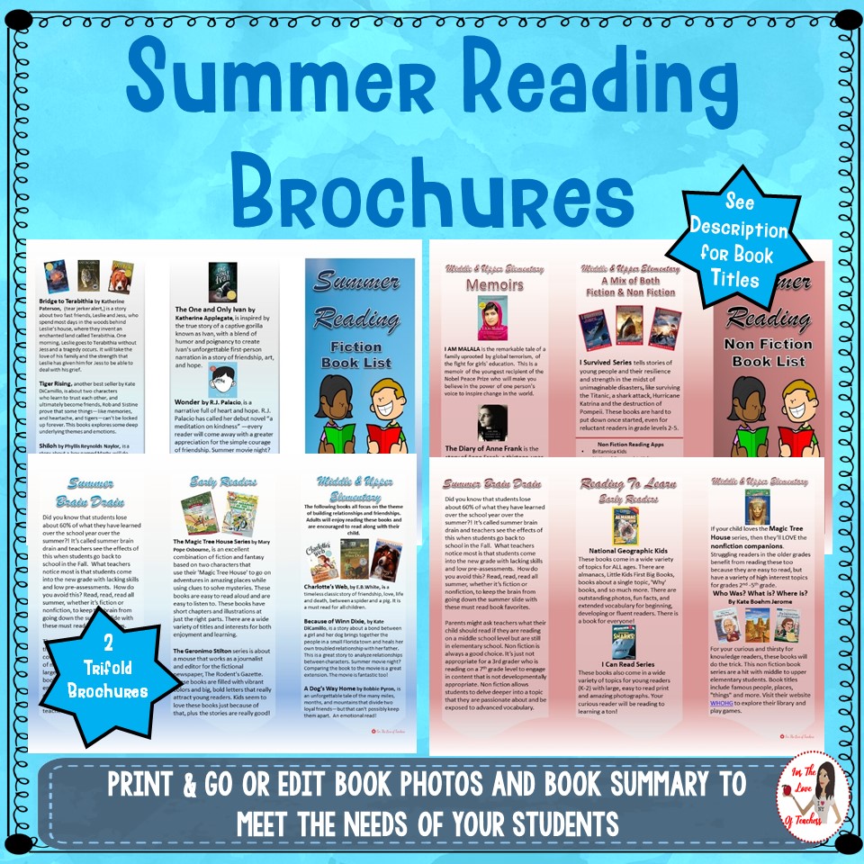 Summer Reading Brochures