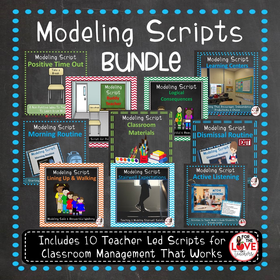 Modeling Scripts BUNDLE COVER For The Love of Teachers Shop