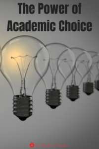 Blog Post Pin: The Power of Academic Choice-For The Love of Teachers