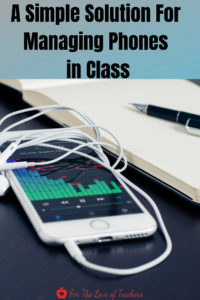 Are cell phones taking over your class resulting in disruptions, increasing student behaviors and less instructional time? Here's a simple solution for managing phones in class.