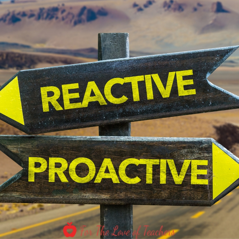 Blog Post: PLANNED VS Reactive Teaching at For The Love of Teachers