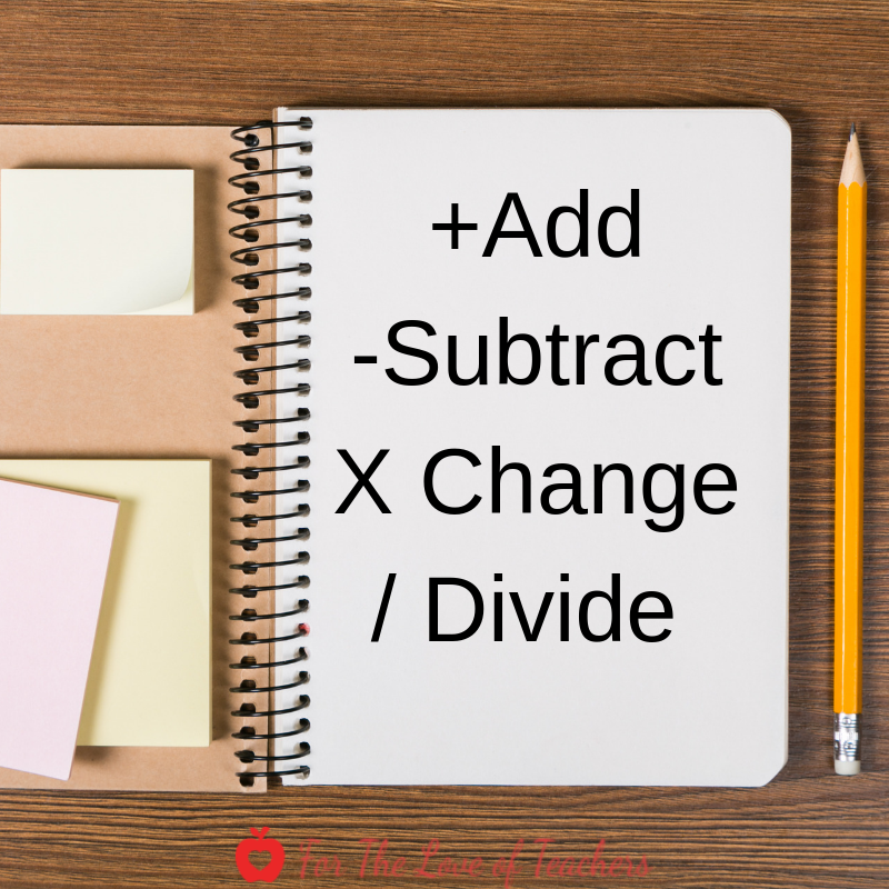 Blog Post at For The Love of Teachers: Revising equation