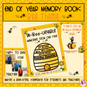 End of Year Memory Book