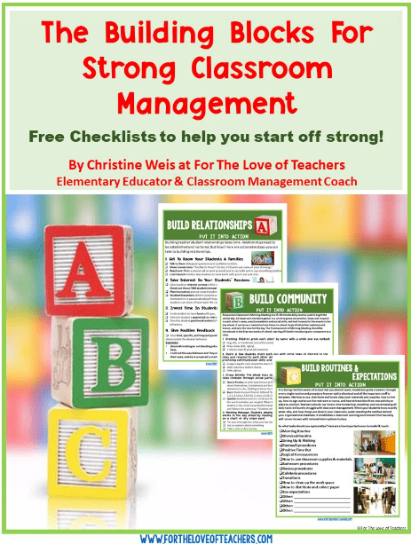 Building Blocks to Strong Classroom Management