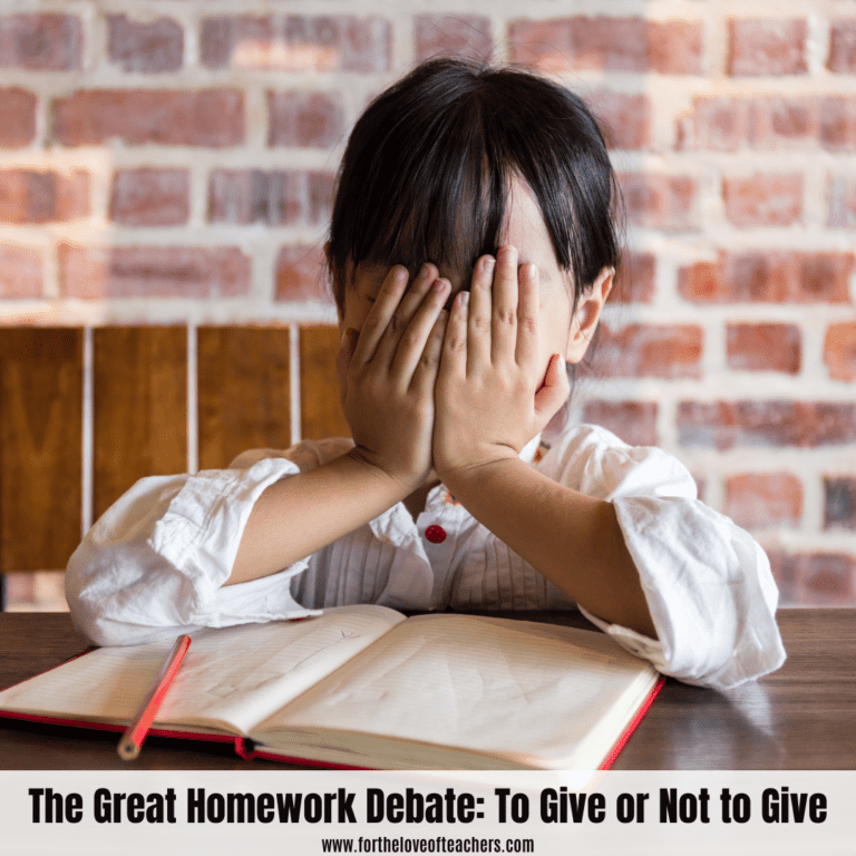 The Great Homework Debate: To Give or Not to Give - For The Love of ...