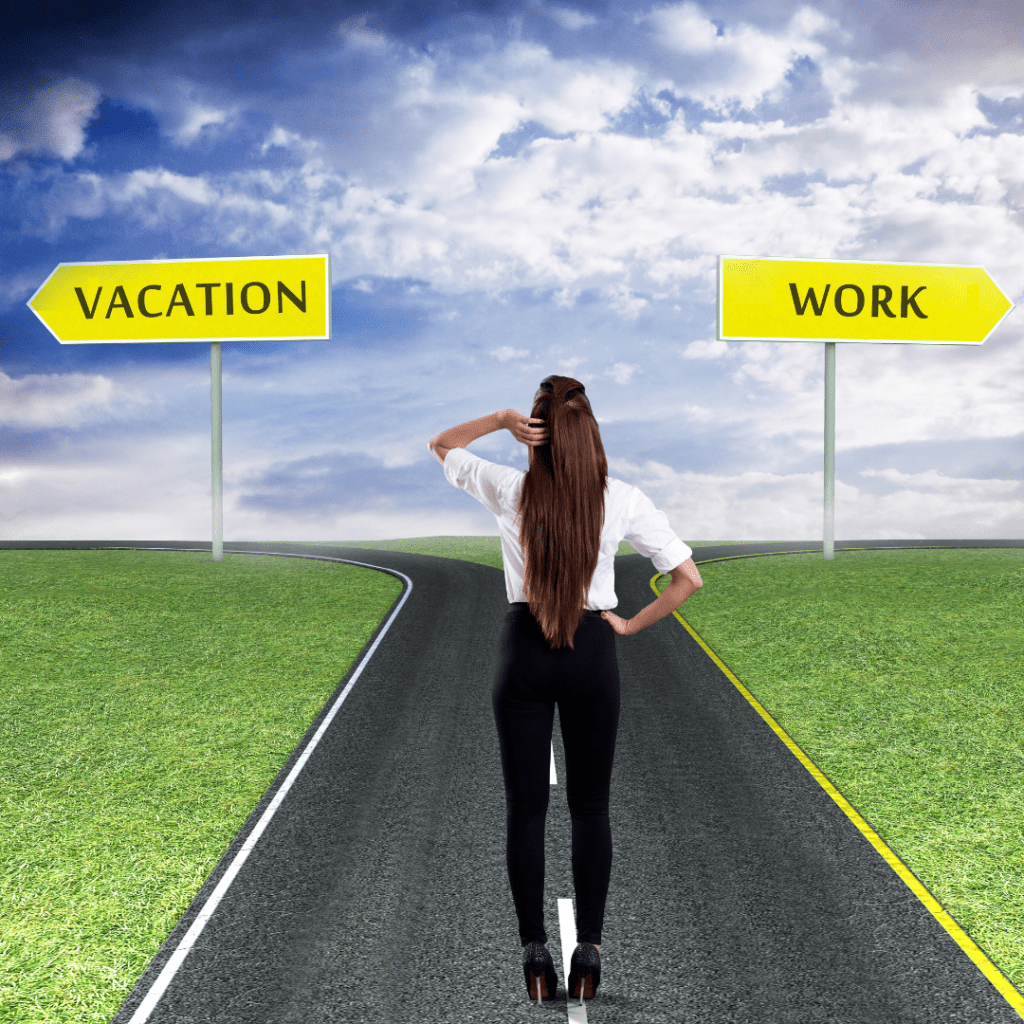 vacation-work to vacation