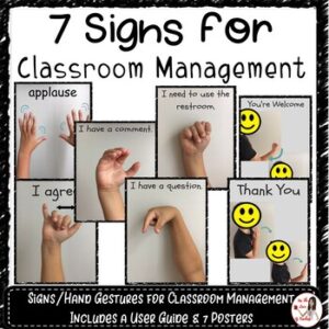 Sign Language Posters For Classroom Management