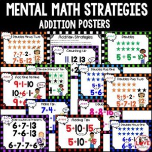 Mental Math Strategies Posters: Addition & Subtraction to 20