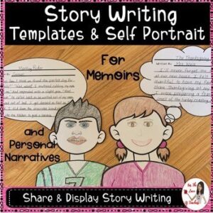 Memoir/Personal Narrative Story Writing Template & Self Portrait