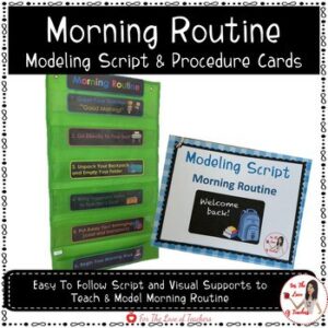 Morning Routine Modeling Script & Procedure Cards