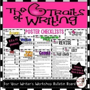 Six Traits of Writing Posters & Student Checklists