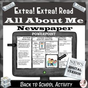 All About Me Newspaper: POWERPOINT