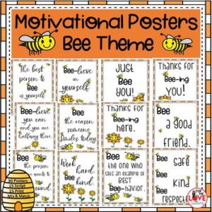 Motivational Posters- Bee Theme