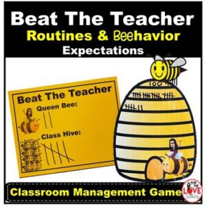 Behavior Management: Beat The Teacher- Routines & Expectations