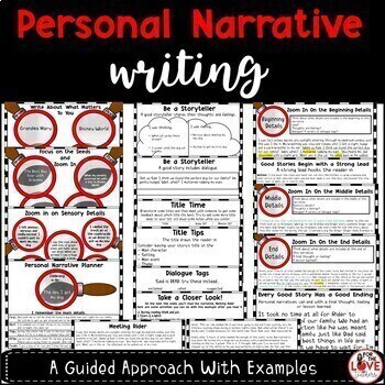 Personal Narrative Guided Writing Unit: Google Slides - For The Love of ...
