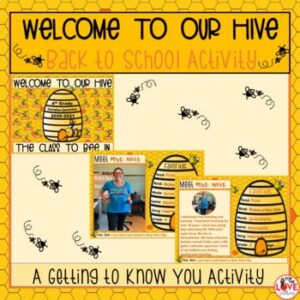 Back to School Activity- Welcome to our Hive