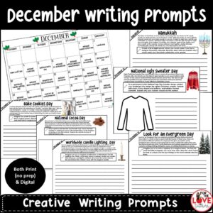 December Writing Prompts