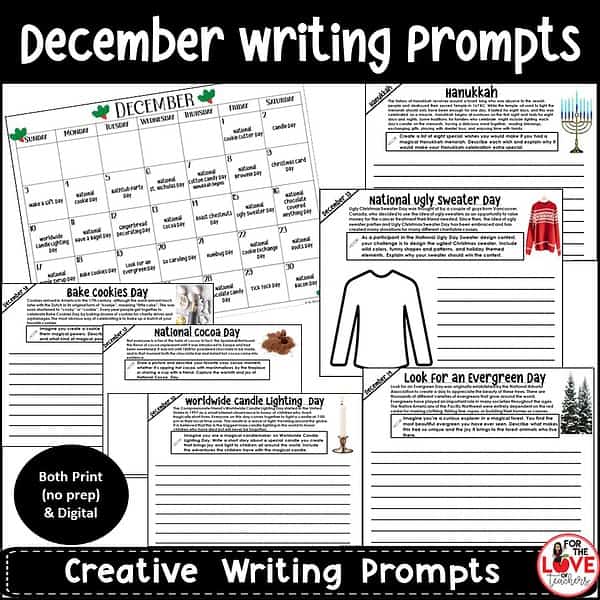December Writing Prompts