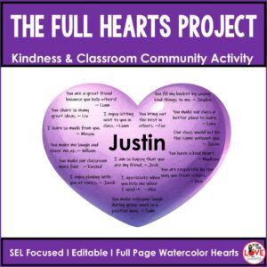 Kindness Compliment Activity – SEL Classroom Community Builder | Valentine’s Day