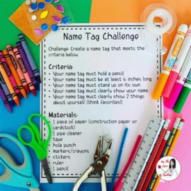 STEM Name Tag Challenge