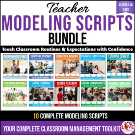 classroom management teacher modeling scripts bundle